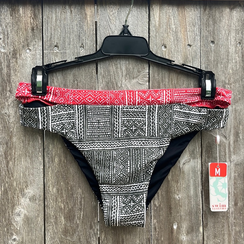 Swim Systems Summer Safari Bondi Bikini Bottom,Size Medium,NWT